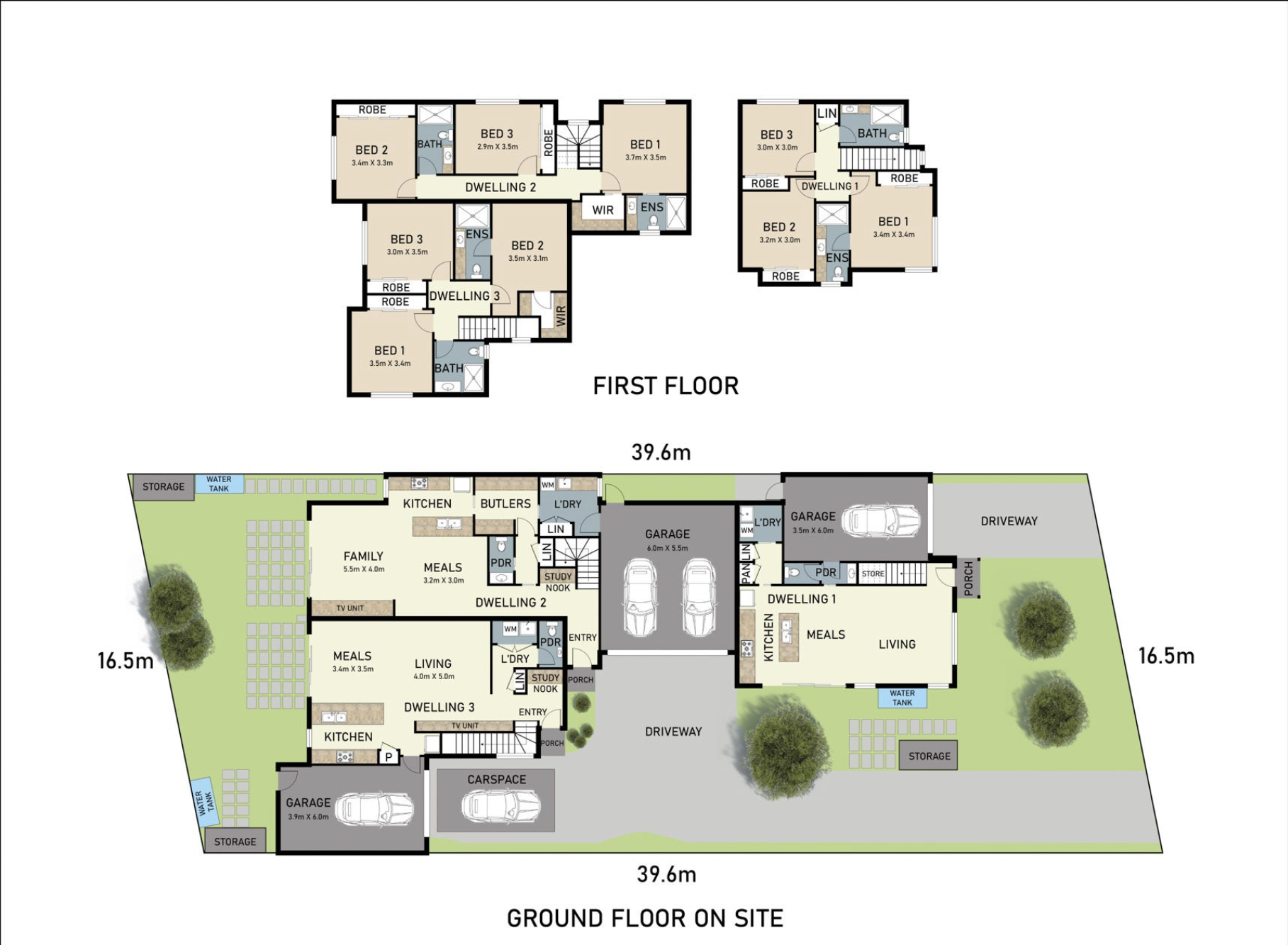 3 TOWNHOUSES - 7 CHARLESWORTH LAVERTON